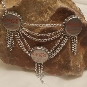 15 Inch Silve Coke Cap Necklace